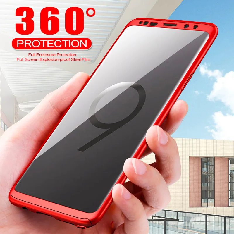 360 градусов полный телефонный чехол для Sumsung Galaxy J3 J7 2018 защитный J2 Pro J 7 8 чехлы со