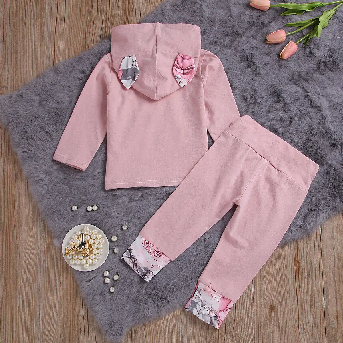 

Pudcoco Baby Girl Set 0-24M US Seller Newborn Infant Baby Girls Hooded T-shirt Clothes+Leggings Pants Outfit