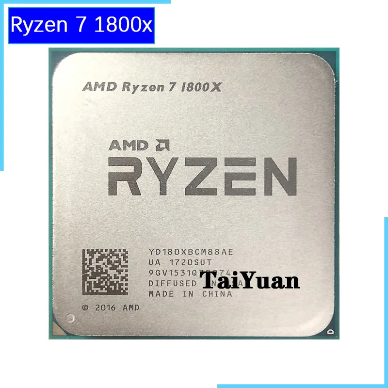 Процессор AMD Ryzen 7 1800X YD180XBCM88AE 8 ядерный 16 поточный R7 3 6 ГГц L3 = 16M 95 Вт разъем