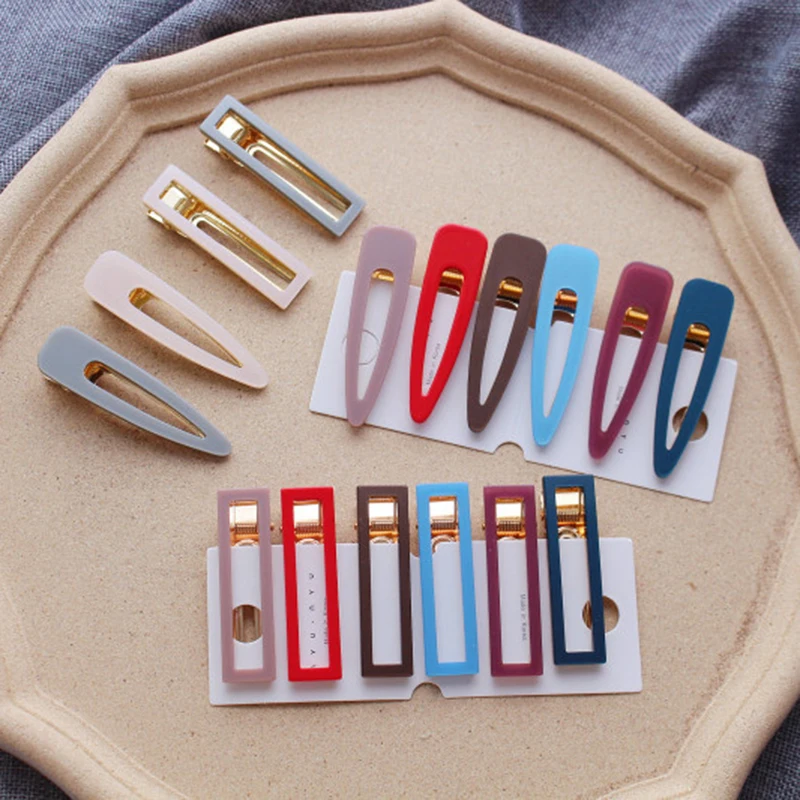 Женская заколка для волос с уксусной кислотой модный геометрический зажим