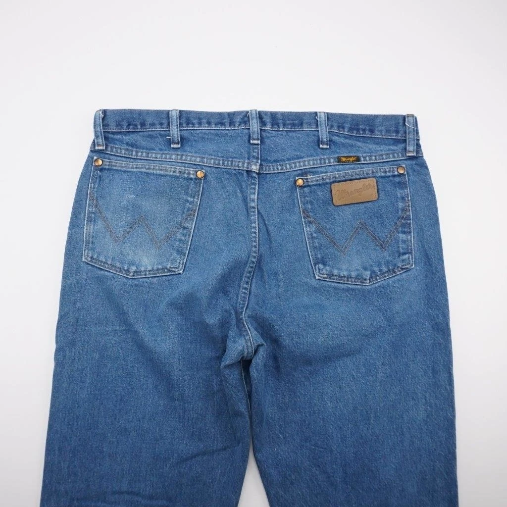 WRANGLER 13MWZ оригинальный ковбой вырезать джинсы для женщин средней стирки джинсовые
