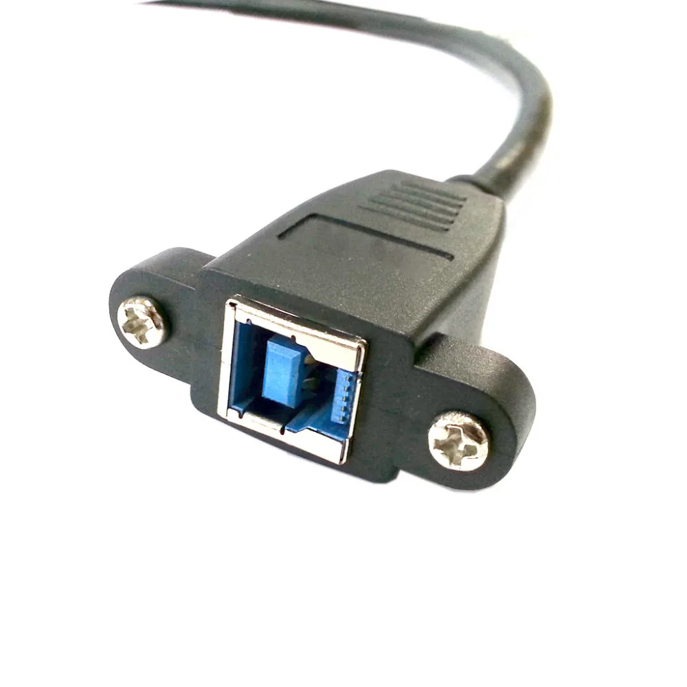 

CYDZ Super Speed USB 3.0 Back Panel Mount Female to Male B Type Extension Cable 50cm