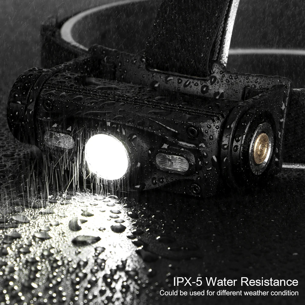 Светодиодный налобный фонарь 7 режимов белый красный синий XML L2 светодиодный USB