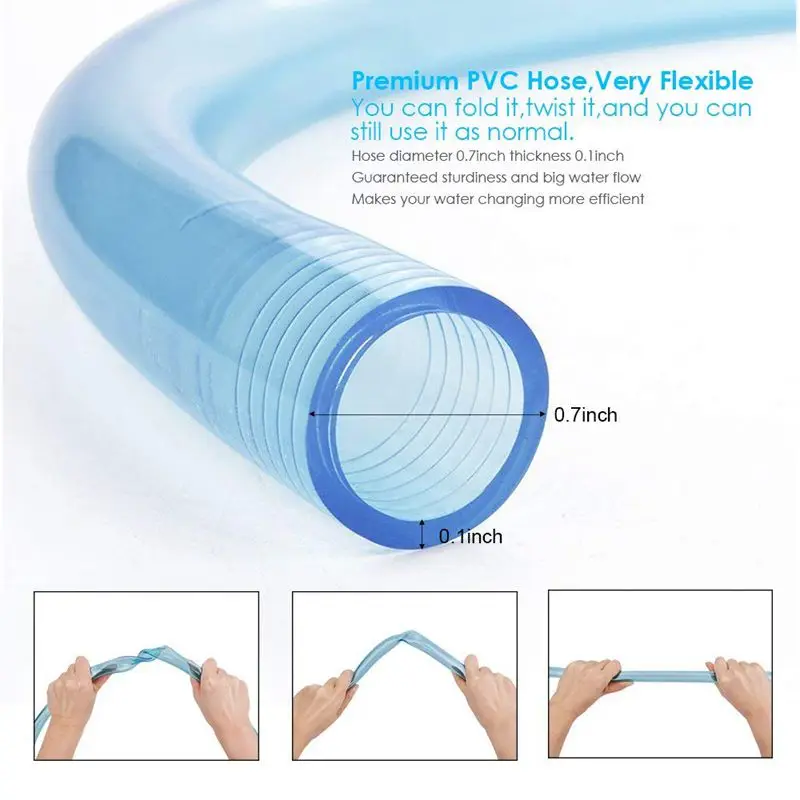 Fish Tank Cleaner Siphon Vacuum Pump Gravel Water Changer Self Priming With Flow Control Tape | Дом и сад