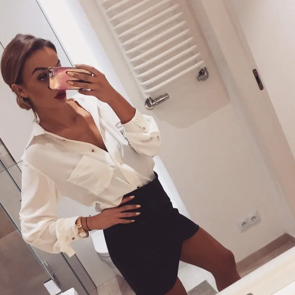 Women Ladies Leopard Solid Long Sleeve T-Shirt Summer Casual Loose Tops T Shirt Pullover Clothes | Женская одежда