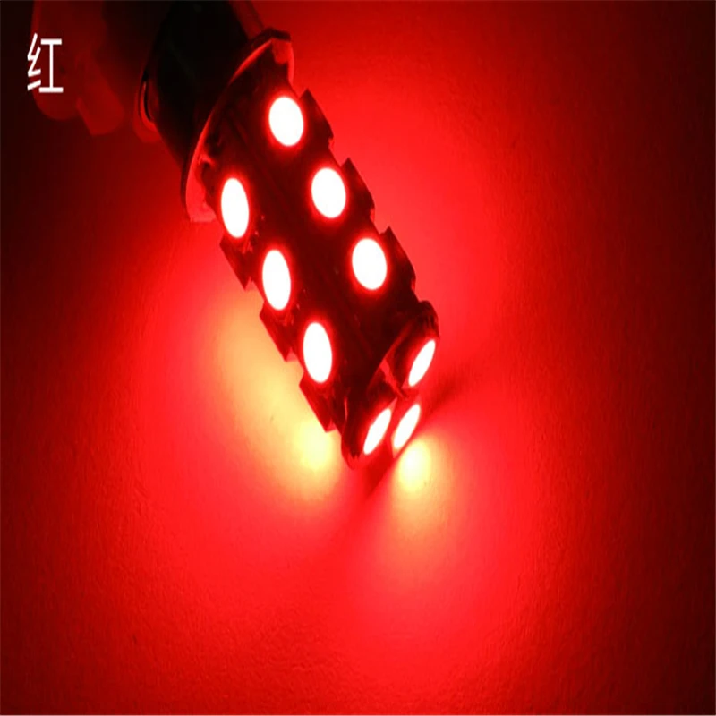 CARCHET 10pcs 1156 BA15S 1157 BAY15D BA15D 18Led 5050 Car Led Turn Parking Signal Lights Brake Tail Lamps Auto Rear Reverse Bulb |