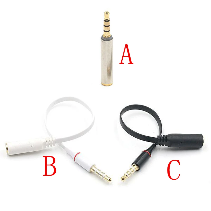 

10pcs 3.5mm Male to 3.5mm Female Audio Adapter CTIA to OMTP Headphone Earphone Jack Converter For iPhone HTC Samsung