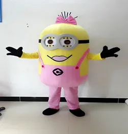 

Brand New Custom Despicable me minion mascot costume made Despicable Me 2 cartoon mascot costumes thief dads yellow people