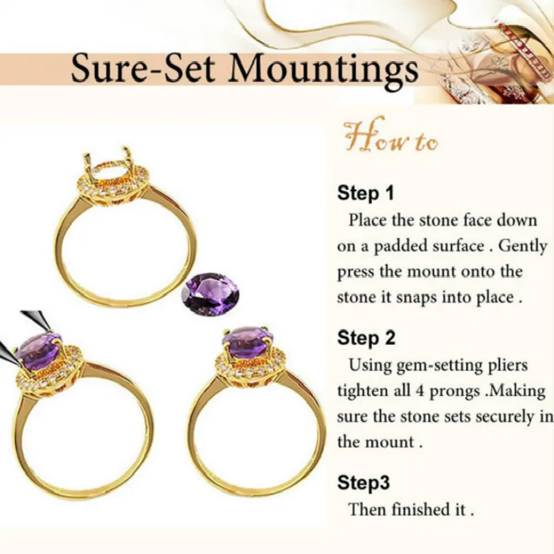 Beadsnice 925 Sterling Silver Jewelry Findings Wholesale Flower Trays Fit 9mm Bezel Settings DIY Making Rings | Украшения и