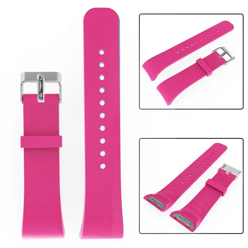 Силиконовый мягкий ремешок 21 см Большой размер замена Смарт-часы дышащий браслет