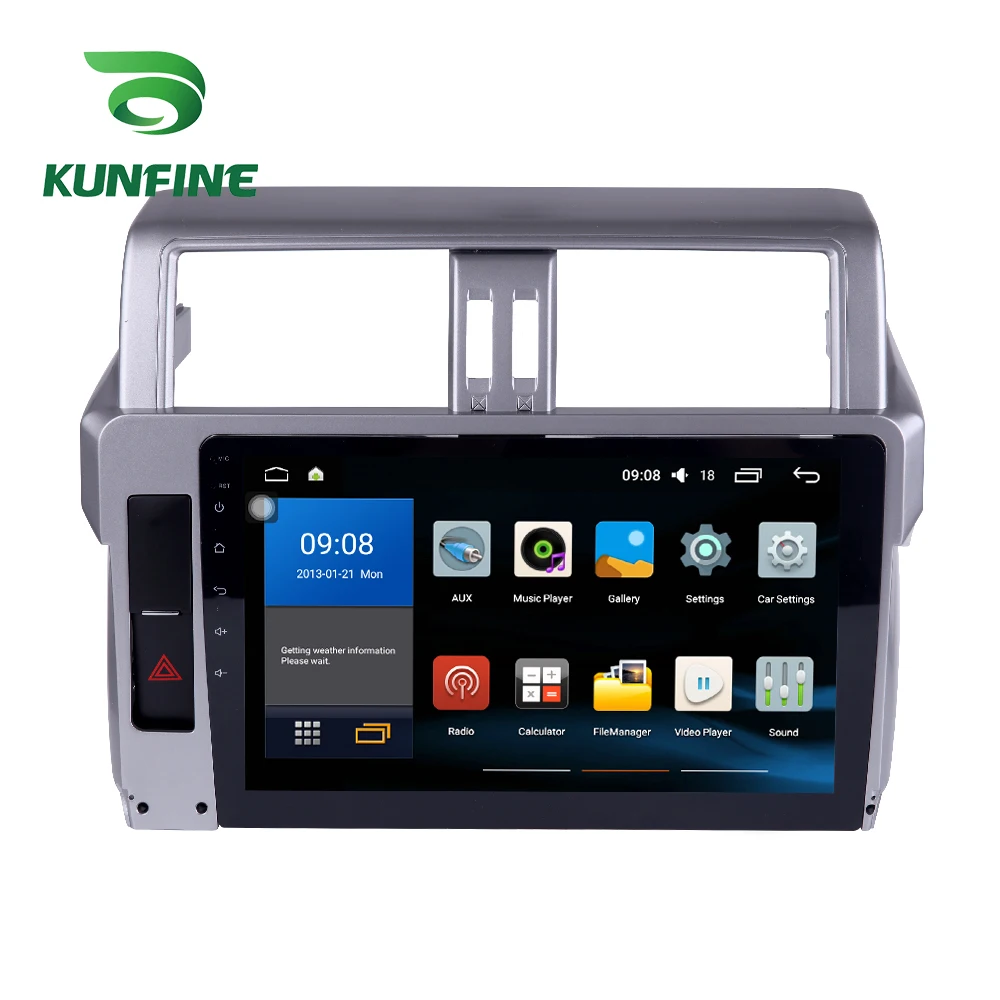 Восьмиядерный 1024*600 Android 8 1 автомобильный DVD GPS навигационный плеер Deckless стерео для