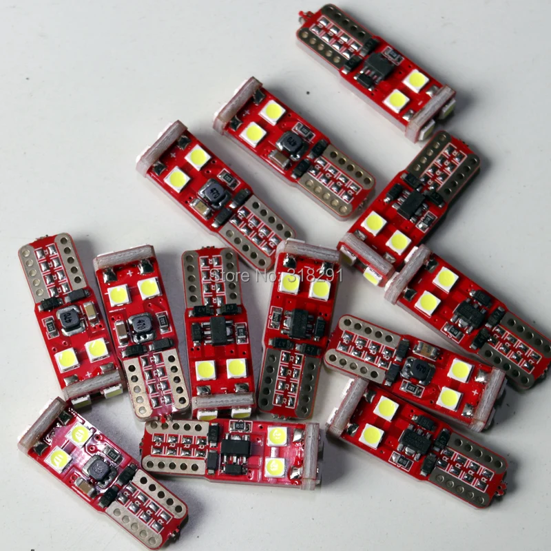 2017 Новый тип 200 шт./лот Оптовая Продажа T10 3030 SMD 6 led W5W Автомобильные светодиодные