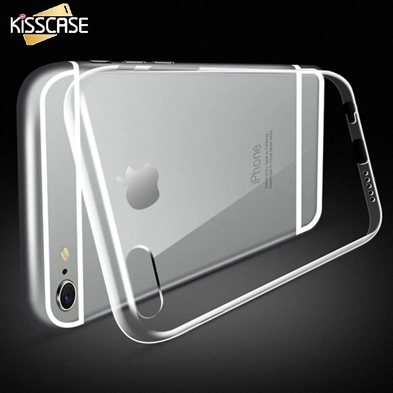 KISSCASE Классический чехол для iPhone 6 6s Plus Чехлы акриловые ультратонкий прозрачный