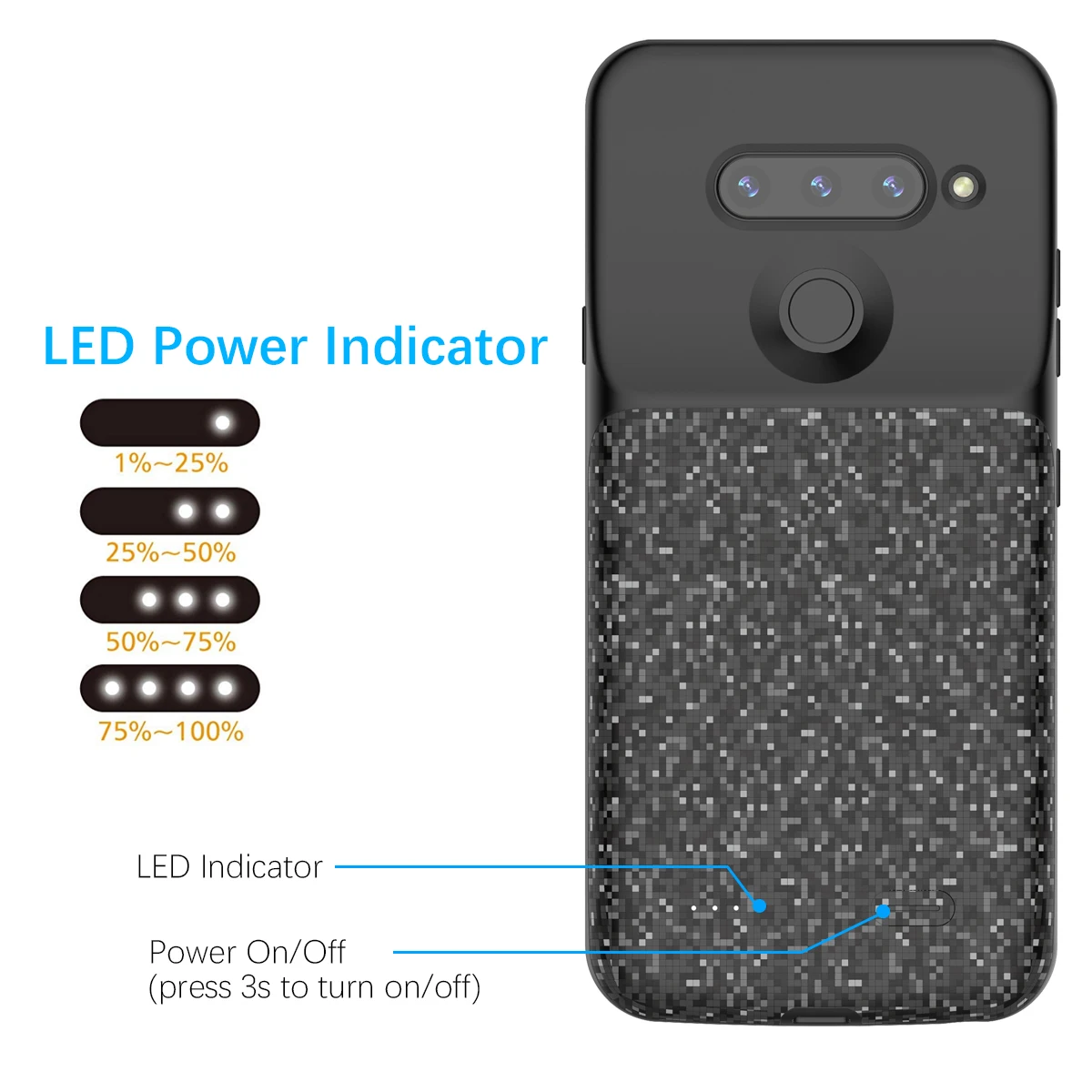 Для LG V40 ThinQ чехол для зарядного устройства 5200 мАч внешний резервный аккумулятор