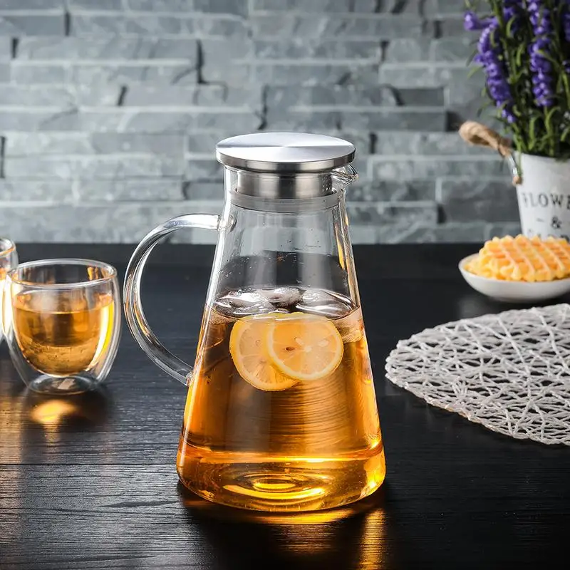 1800 мл конус взрывозащищенный термостойкий стеклянный холодный чайник Отель