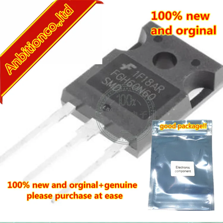 

5 шт 100% новый и оригинальный FGH60N60SMD 600V в наличии
