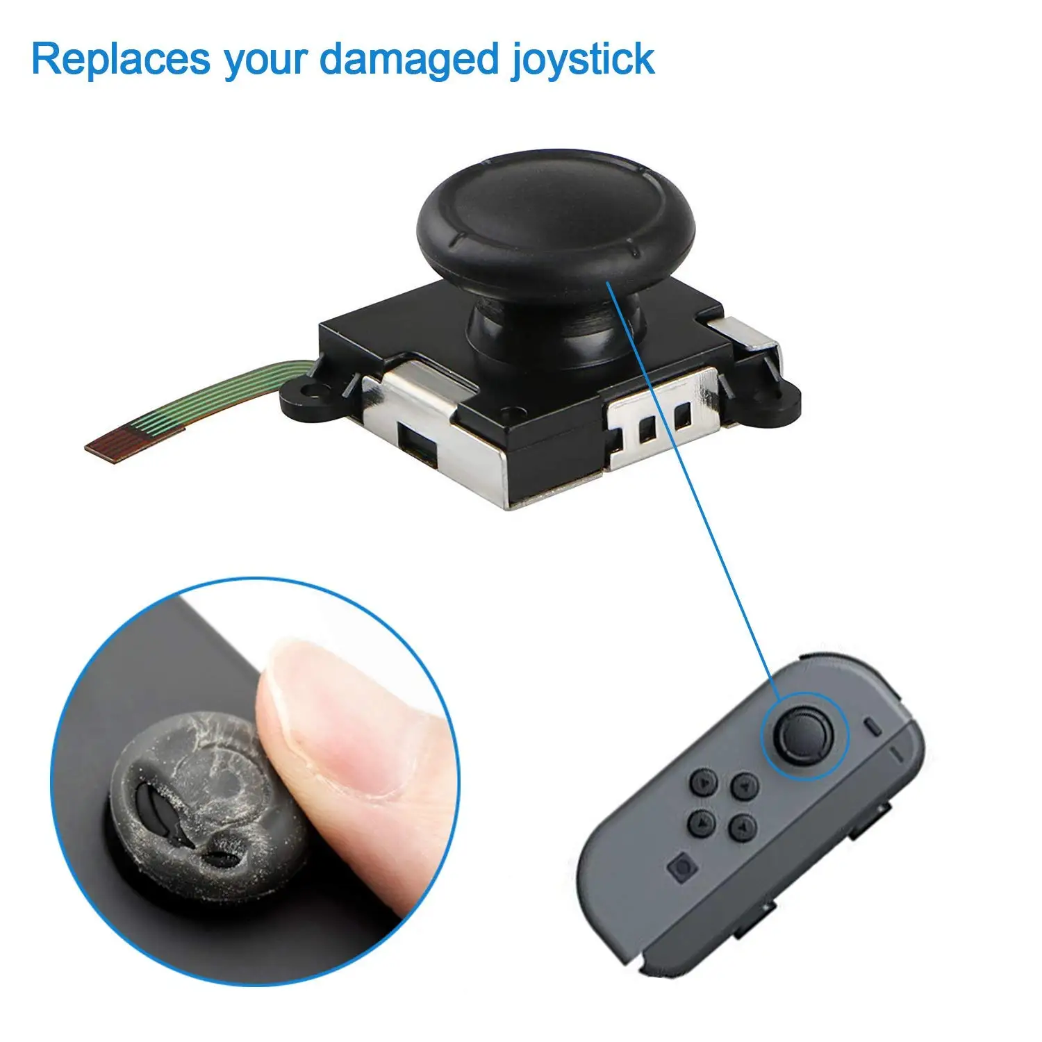 3D сменный джойстик аналоговая палка для большого пальца Nintendo Switch Joy Con контроллер
