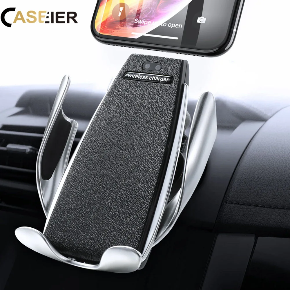 Автомобильное беспроводное зарядное устройство CASEIER 10 Вт для iPhone Samsung