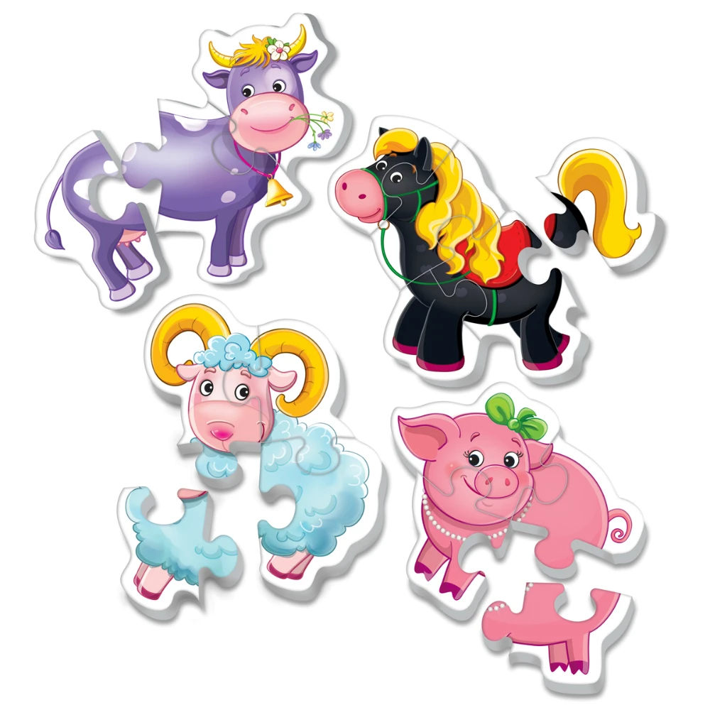 Мягкие пазлы Baby puzzle Vladi Toys Ферма | Игрушки и хобби