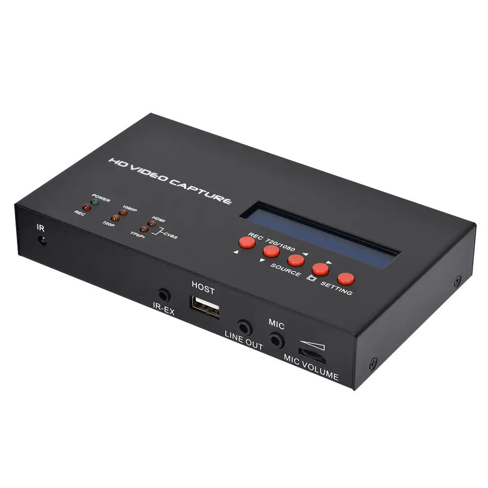 HD видео Захват коробка 1080P HDMI запись для камеры ТВ Игры ЕС 100 240 В горячая
