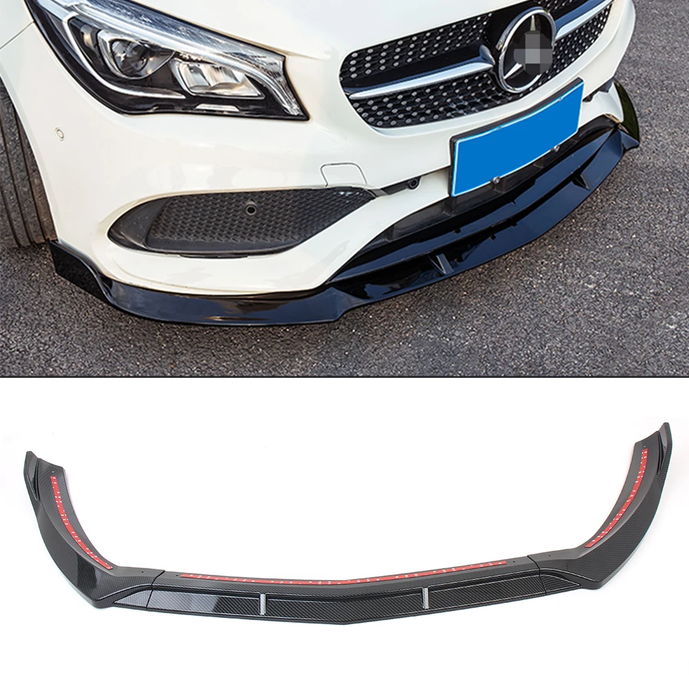 CLA 45AMG W117 передний бампер для губ Накладка для Mercedes Benz CLA200/CLA250- углеродное волокно Стайлинг АБС пластик