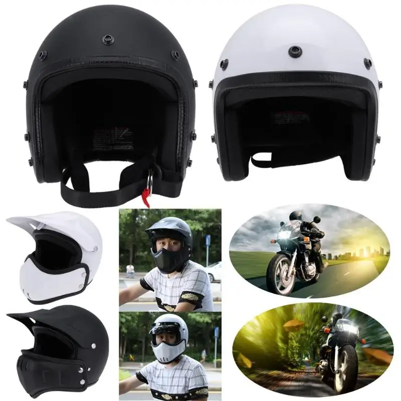 Серебристая тарелка винтажный мотоциклетный шлем унисекс скутер Casco мотокросса