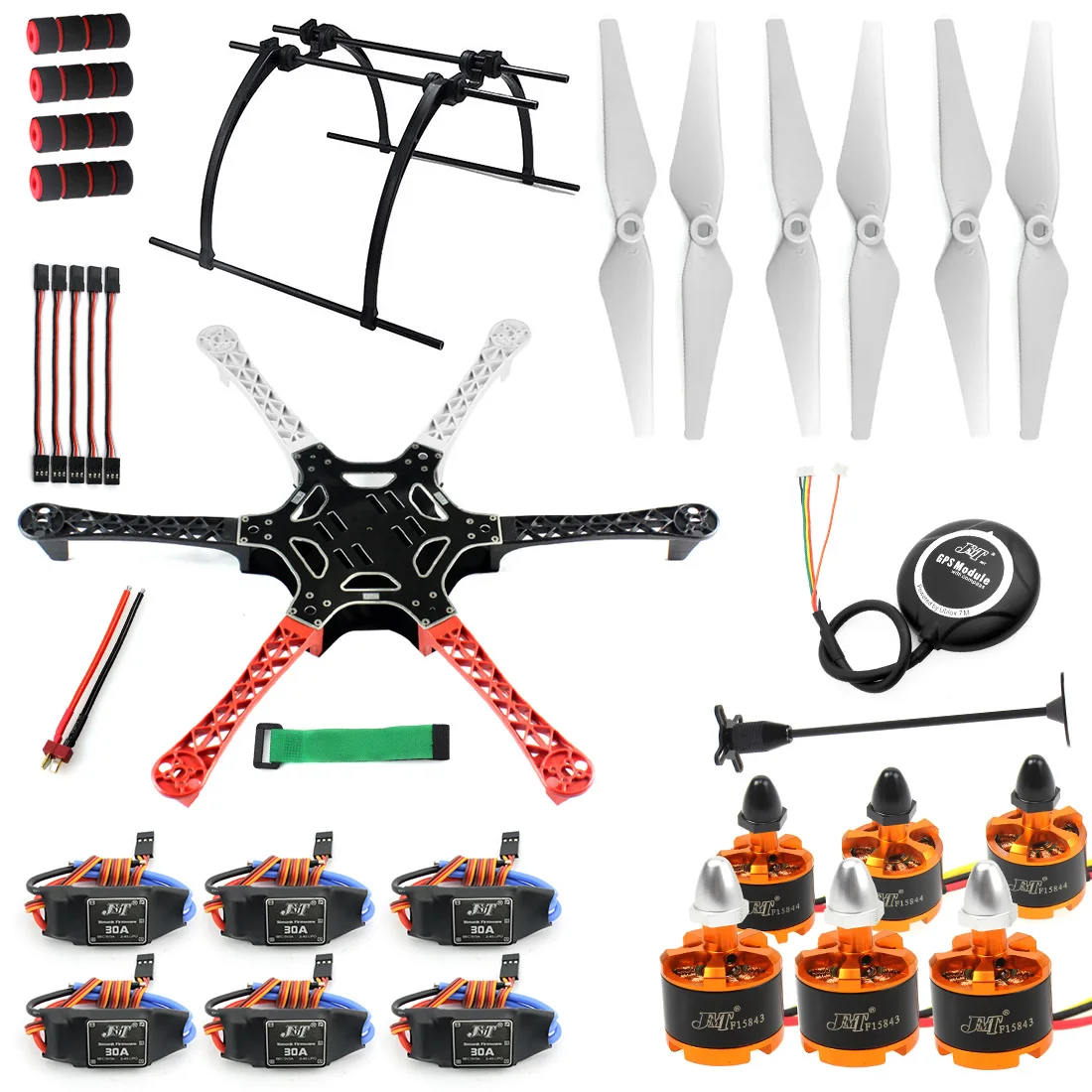 Мультикоптер RC Drone Aircraft Kit F550 Hexa Rotor Воздушная рама GPS APM2.8 управление полетом без