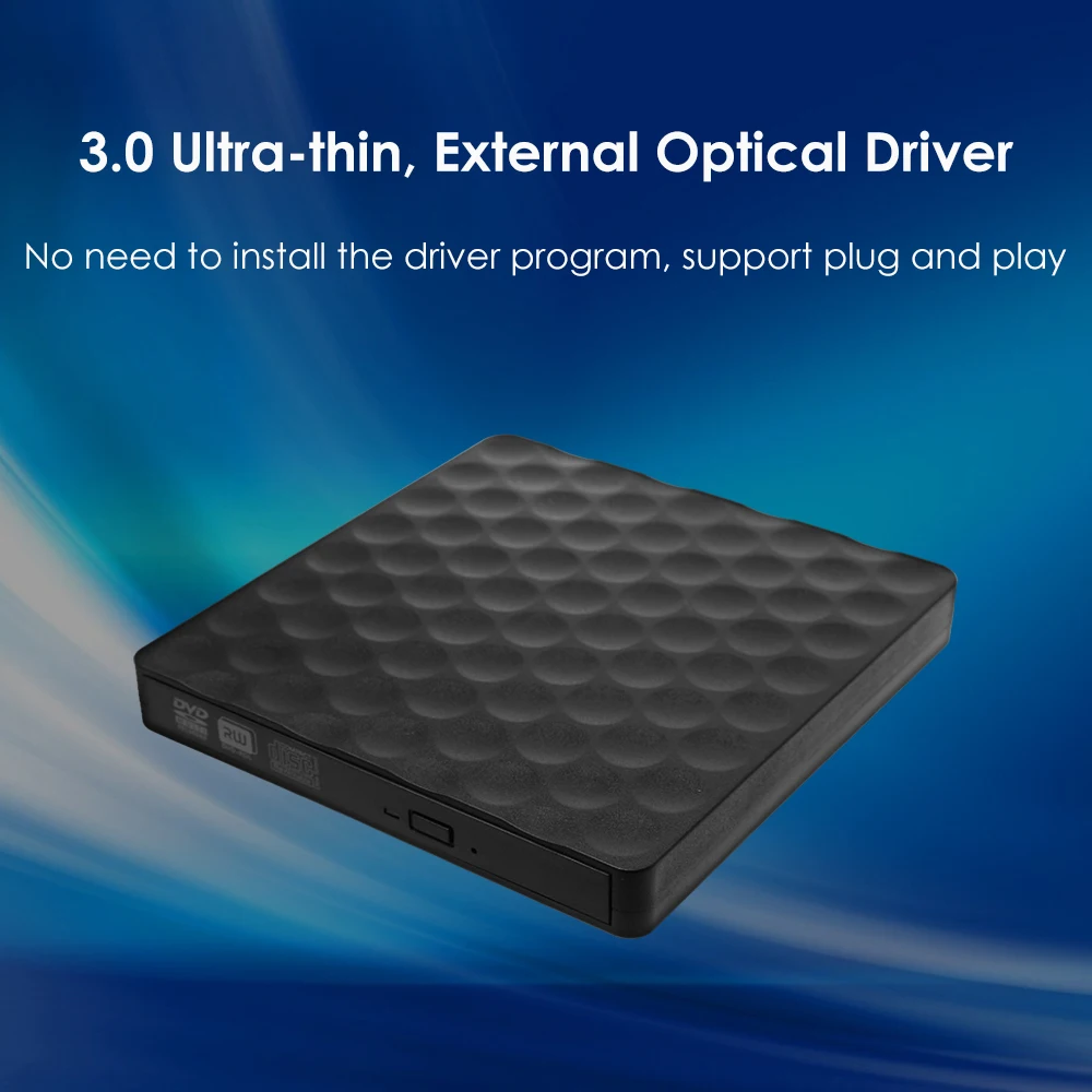 Портативный Ультратонкий Внешний оптический привод USB 3 0 лоток для CD устройство
