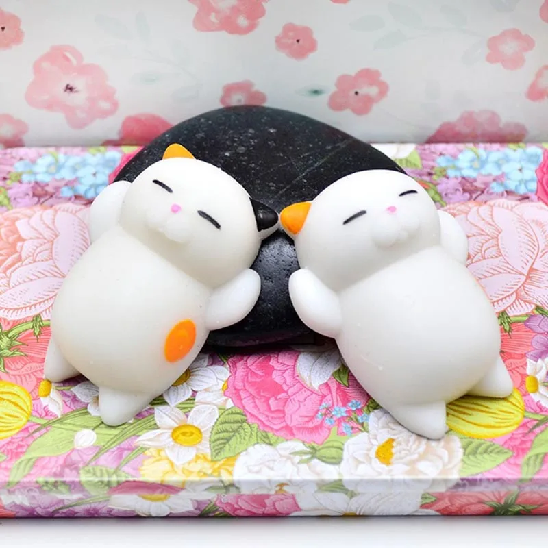 3 шт. Mochi Squishy милые мини ленивые коты для беременных медленно поднимающаяся