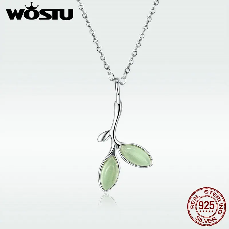 WOSTU 2020 подлинное 100% Стерлинговое Серебро 925 пробы бутон надежды кулон ожерелье
