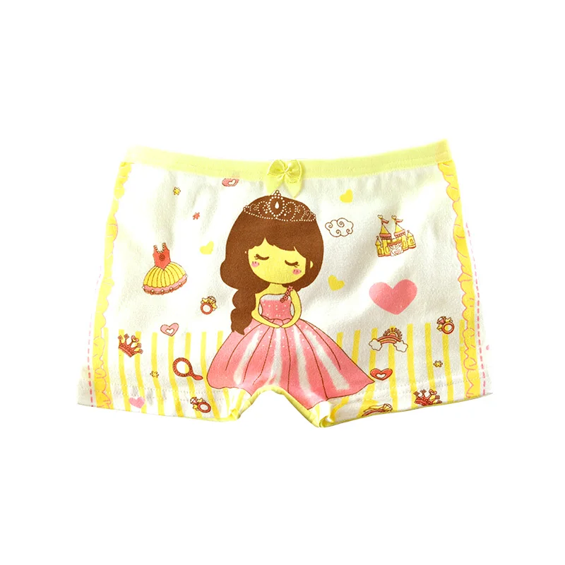 4 шт./партия 2018 г. детские трусы боксеры для девочек милое Новое модное нижнее