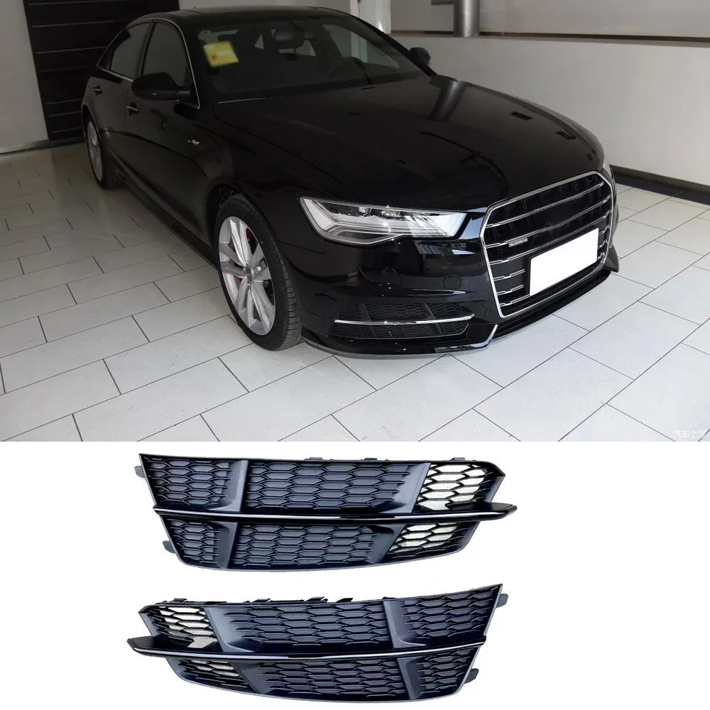 Передний бампер туман светильник решетка для Audi A6 Sline 2018 противотуманная фара