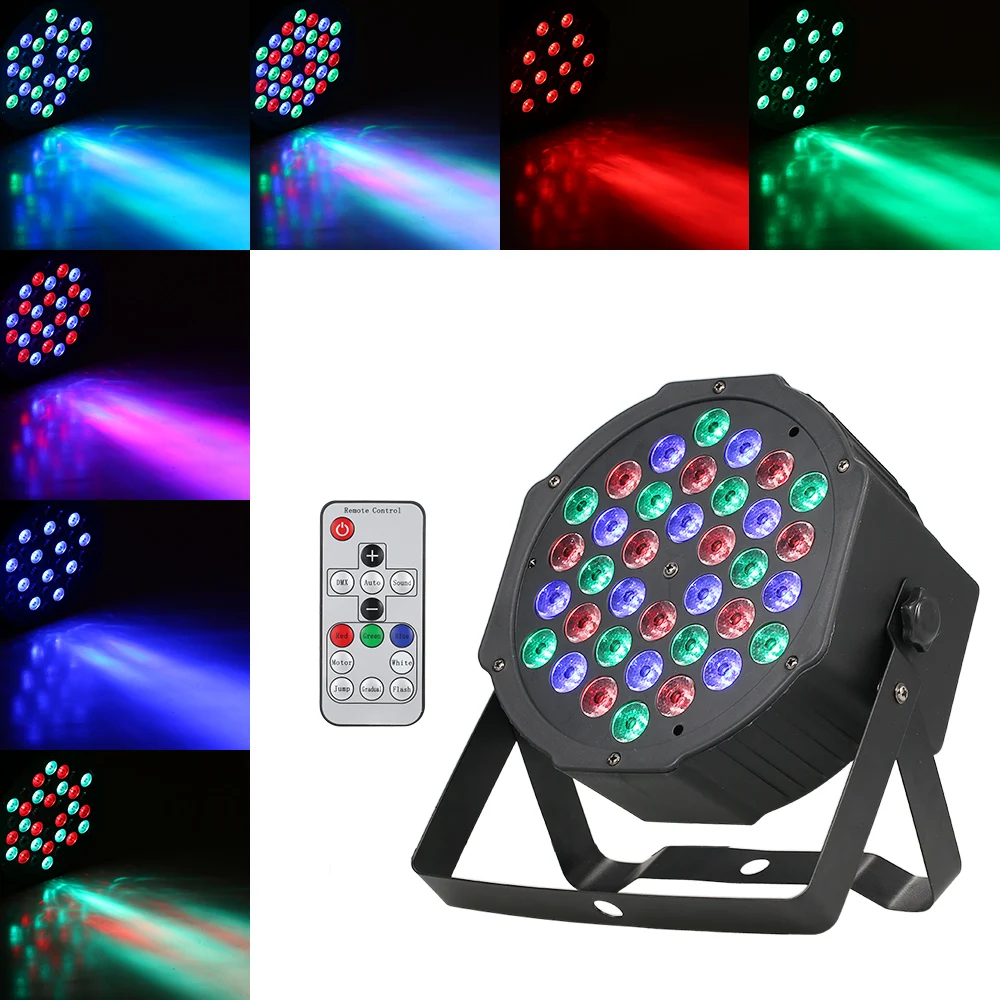 Цветная (RGB) Пластик мини плоский этап бар светильник лампа звуковая активация