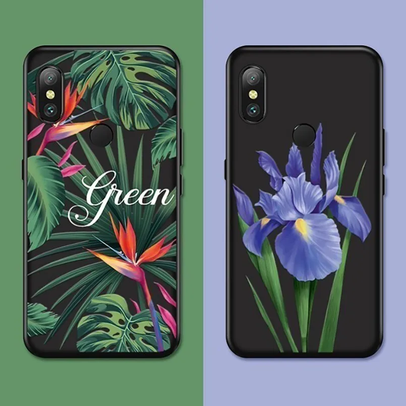 Silicone Case For Redmi Note 6 Pro 3D Flower Cover Xiaomi 5 Mi A2 Lite Global Version Coque Capa Shockproof |