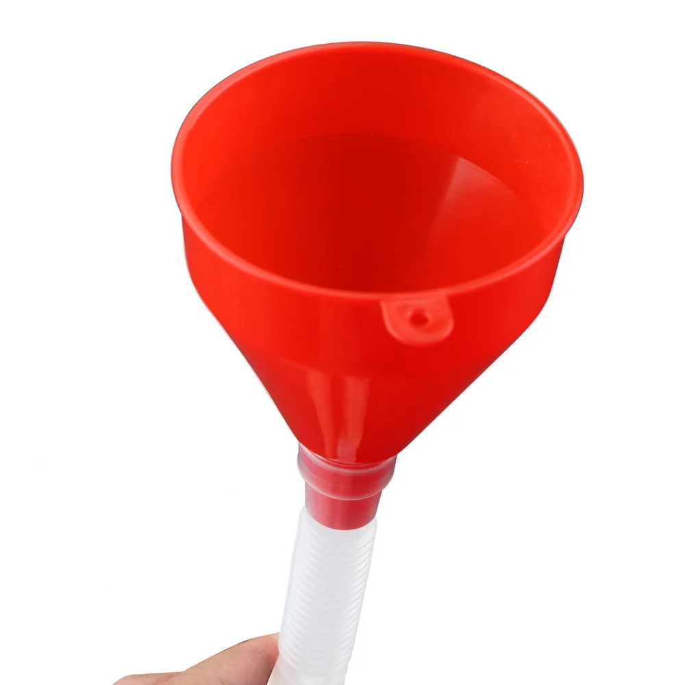 

2 in 1 Fuel Gasoline Petrol Diesel Funnel Plastic Auto Accessories Flexible For Car Motorcycle Truck Vehicle Water Tank Funnel
