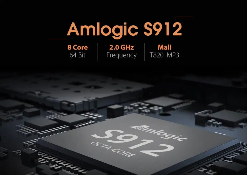 ACEMAX TANIX TX92 Amlogic S912 Octa Core Android 7 1 3g Оперативная память 32G Встроенная 2 4G 5G двойной WI-FI