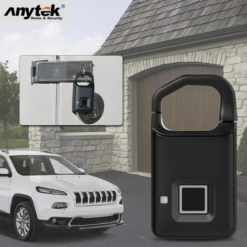 Anytek P4 USB Перезаряжаемый смарт замок без ключа с защитой от кражи для безопасности