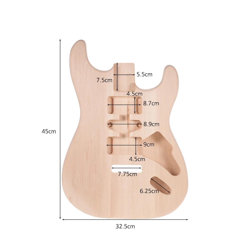 Muslady ST01 DT незавершенной Электрогитары тела ручной работы корпуса гитары BasswoodGuitar
