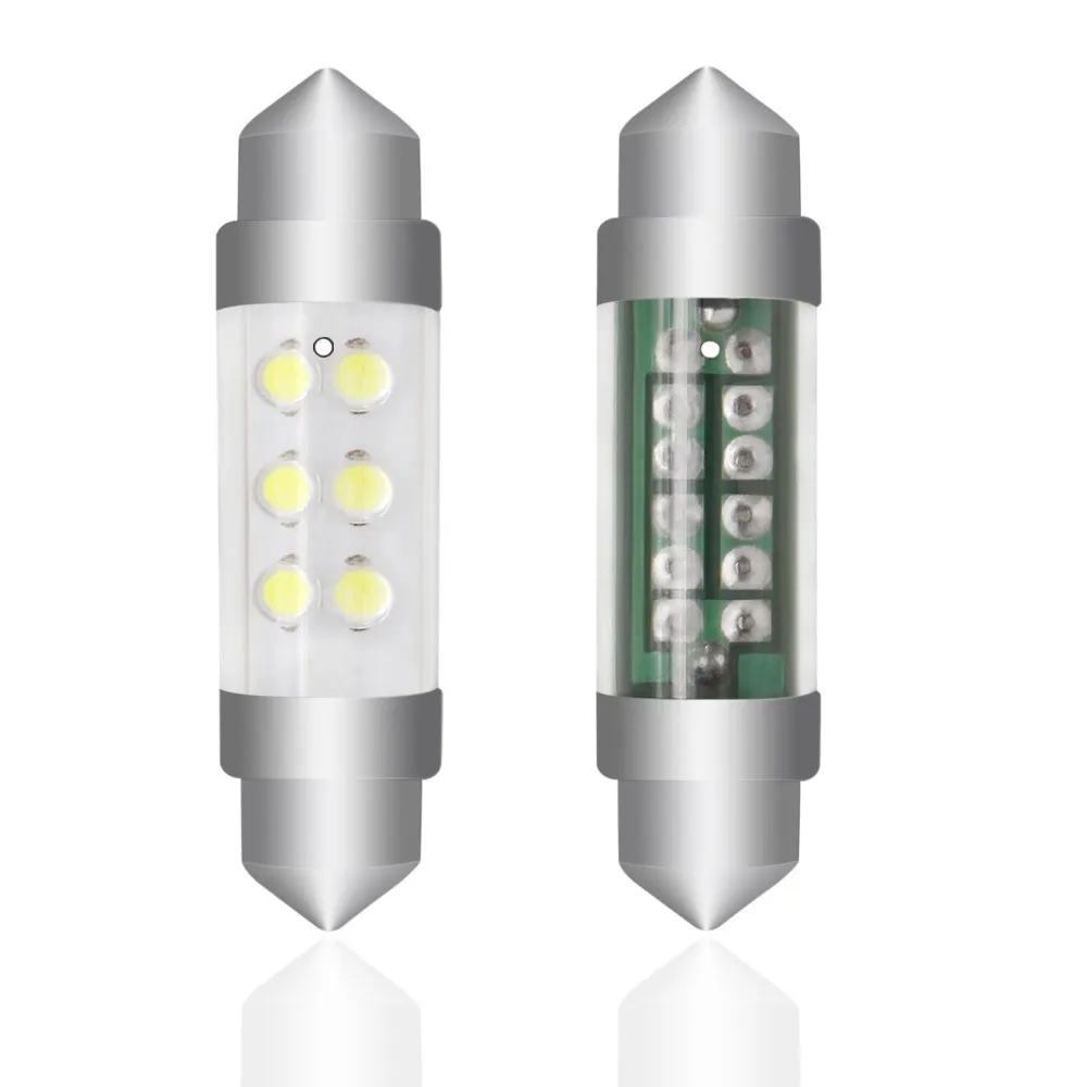 Оригинальная Светодиодная лампа Cob 28 мм 36 39 42 C5W C10W сверхъяркая Canbus для салона