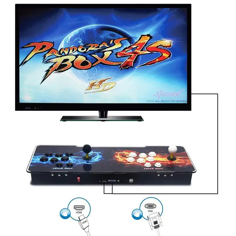 1388 в 1 Pandora's Box 6S Heros Of Storm аркадная игровая консоль с двойной палочкой 720P|Игры