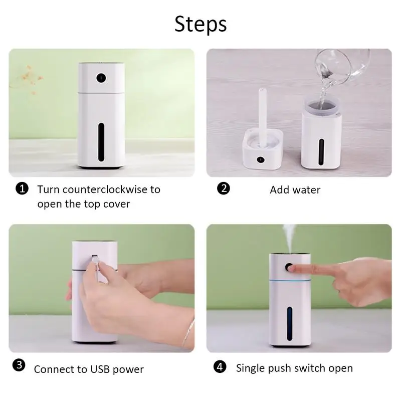 USB увлажнитель автомобиля выключение Мини Портативный Whisper тихий рабочий стол
