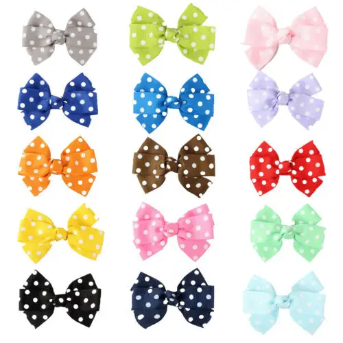 Новые поступления девочки дети повязка на голову для волос Лук Узел зажимы лента