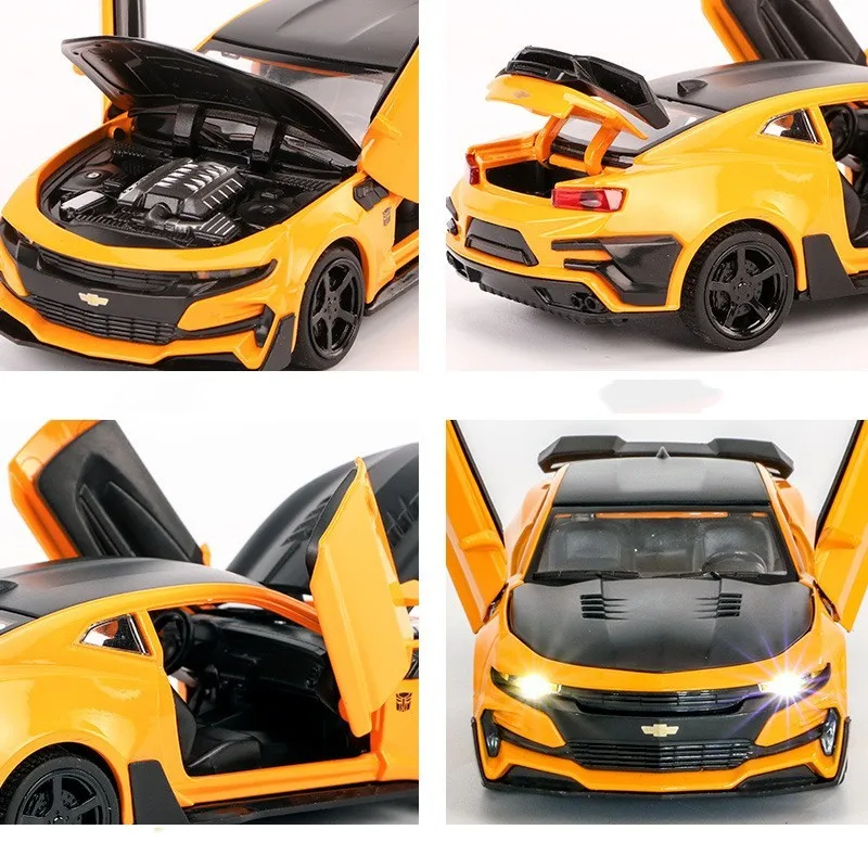 Модель автомобиля из сплава для Chevrolet Camaro 1:32 со звуком и подсветкой|Наземный
