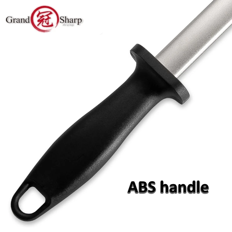 Профессиональная точилка для ножей Алмазная заточка стальной стержень ABS Ручка