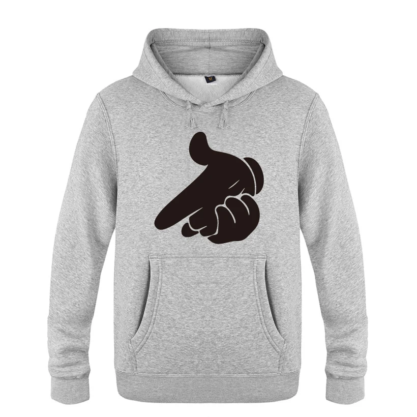 Руки Микки пистолет Swag мультфильм творческие толстовки мужские 2018 пуловер