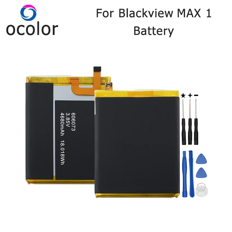 Аккумулятор ocolor для Blackview MAX 1 4680 мА/ч сменный аксессуар мобильного телефона