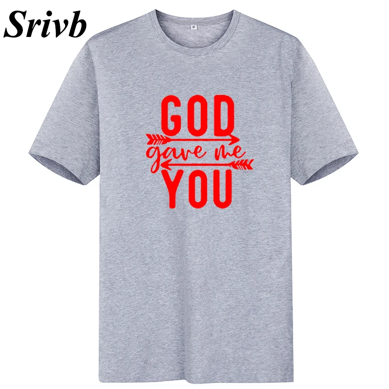 Srivb God Gove Me You новая футболка Топ Женская летняя хлопковая Kawaii Camiseta Mujer плюс размер