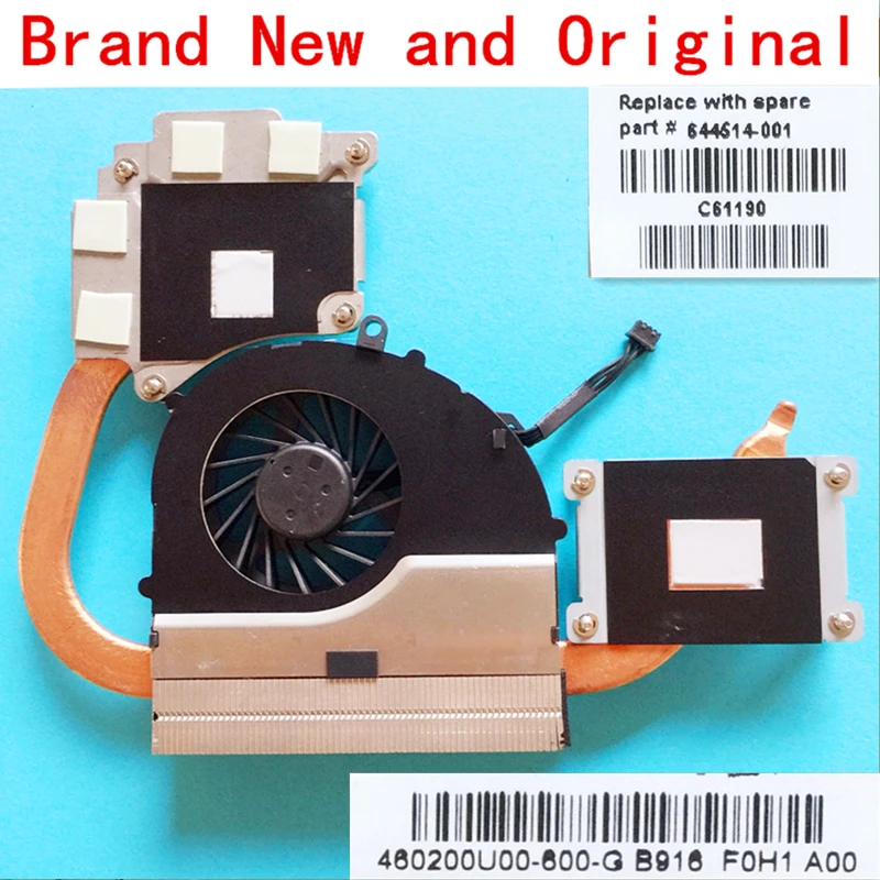 

New notebook CPU fan heatsink radiator copper tube module for HP Pavilion DV4-31XX 644515-001 644514-001 DV4-3126tx