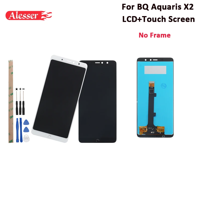 Alesser для BQ Aquaris X2 ЖК дисплей и сенсорный экран 5 65 ''запасные части телефона с