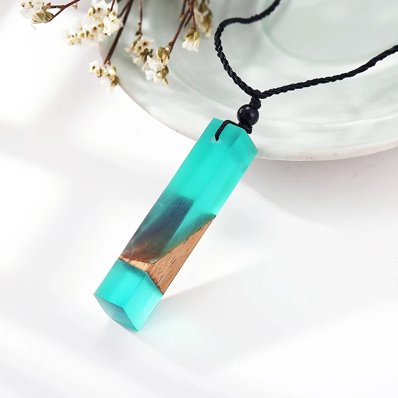 Модное деревянное ожерелье с подвеской 1 шт. винтажная цепочка унисекс из дерева